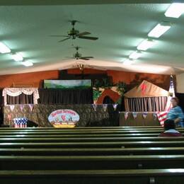 Broken Arrow Chapel interior - photo courtesy of Kwa'a sini Indian Ministries Sally & Sam - Jan Phillips and Martha King