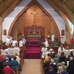 Sunday worship at St. Andrew Memorial