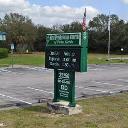 First Presbyterian Church of Punta Gorda sign