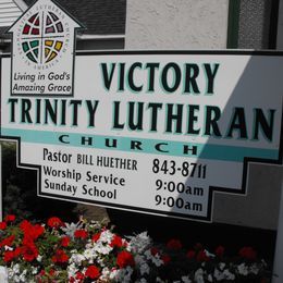 Victory Trinity Lutheran Church sign