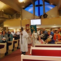 The Procession is in the nave