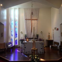 The Sanctuary prepared for Easter Morning