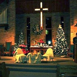 The sanctuary at Christmas