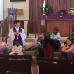 Children's time at Church of the Resurrection