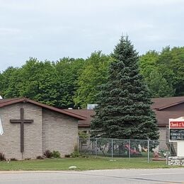 Alanson Church of the Nazarene Alanson MI - picture of the church from M-68