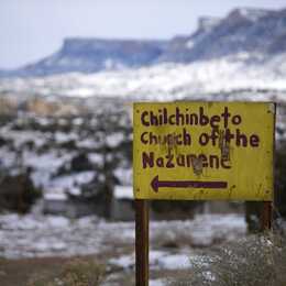 Chilchinbeto Church of the Nazarene sign - photo courtesy of AZCentral