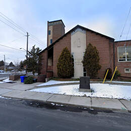 St. Columba and All Hallows Anglican church in winter