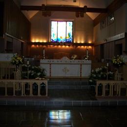 St. Leonard's chancel at Easter