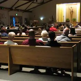 Praying the Divine Mercy Chaplet at St. George's Parish in Post Falls - photo courtesy of  Sisters of Mary, Mother of the Church