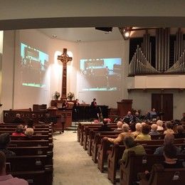 Sunday service at First Presbyterian Church of Decatur