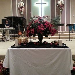 Communion service is ready