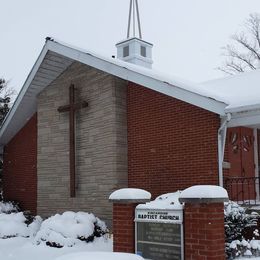 Kincardine Baptist Church in winter