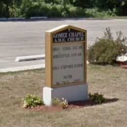 Gomez Chapel AME Church sign