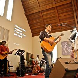 Sunday worship at Weston Park Baptist Church