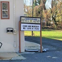 Freehold Church of God sign