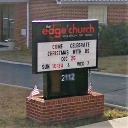 The Edge Church sign