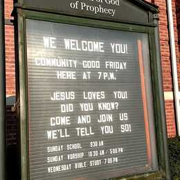 Our church sign