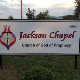 Jackson Chapel Church of God of Prophecy sign