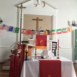 The altar at Pentecost