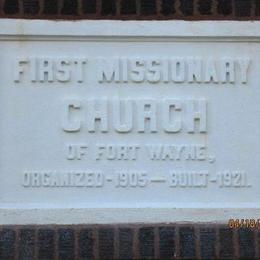 First Missionary Church, Fort Wayne, Indiana, United States