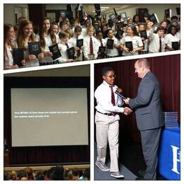 2013 7th Grade Bible Ceremony