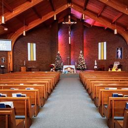 The sanctuary at Christmas