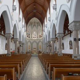 Inside the church