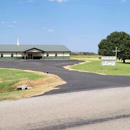 Cherokee Friends Church Cherokee OK - View from the highway - photo courtesy of Claudette A Parker