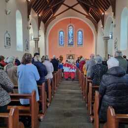 Bishop Router celebrates Mass in The Church of the Immaculate Conception, Tullysaran