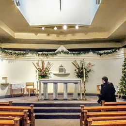 The sanctuary at Christmas