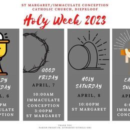 2023 Holy Week Schedule