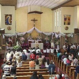 The interior of the Church – facing the altar