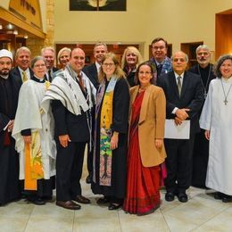 Fr. Isaac and members of our choir at Potomac Area Interfaith Thanksgiving Service