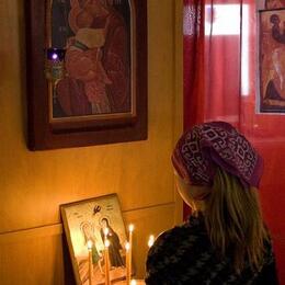 First Divine Liturgy at Holy Annunciation Chapel - Taos, NM