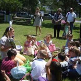 Easter Egg Hunt in Lakeivew Community Playground