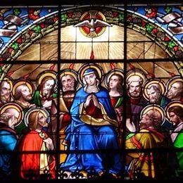 Pentecost Stained Glass