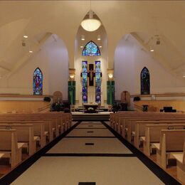 Inside the church