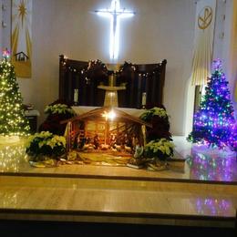 New Tabernacle and statue of Mary