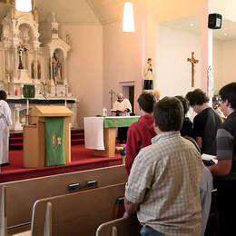 100th Anniversary Mass of St Aloysius Parish with Bishop Hagemoen on 26 June 2023