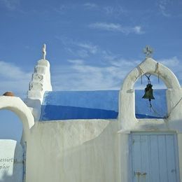 Galazia Panagia Orthodox Church, Mykonos, Cyclades, Greece