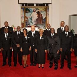 Our distinguished Deacon Board after Sunday worship service