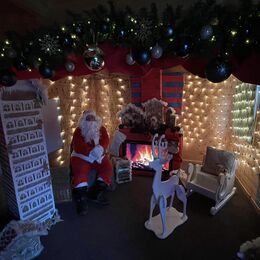 The Gingerbread Grotto ready for Father Christmas