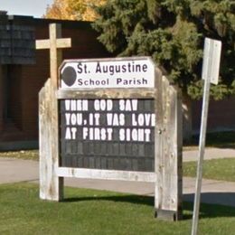 St. Augustine church sign