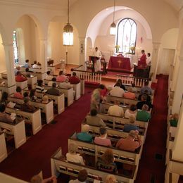 Sunday worship at Christ Church