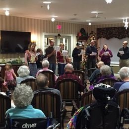 Christmas Caroling at the Memory Care Unit