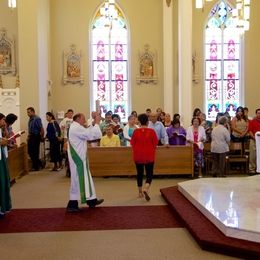 Sunday worship at St. Patrick Walla Walla