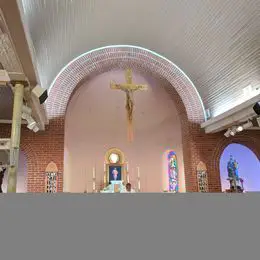 Sunday mass at St. Vincent de Paul