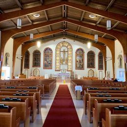 Inside the church