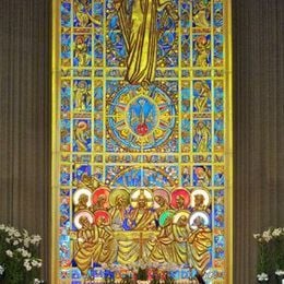 The chancel reredos - photo courtesy of Kathleen Kowalski