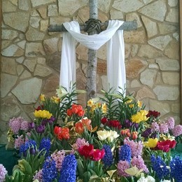 Easter Garden in the Narthex